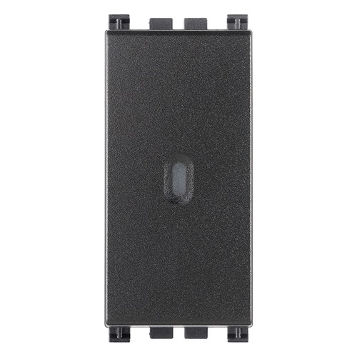 Pulsante 1P 16A Illuminabile Grigio Assiale